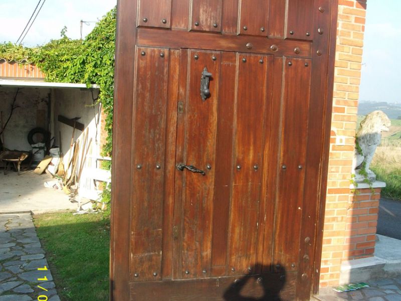 Puertas automáticas de madera