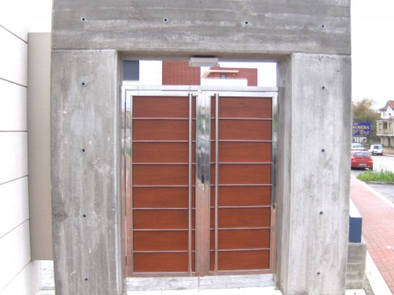 Puertas automáticas de acero inoxidable