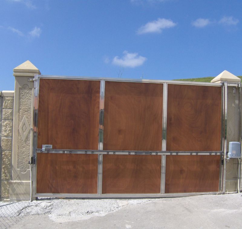 Puertas automáticas de acero inoxidable