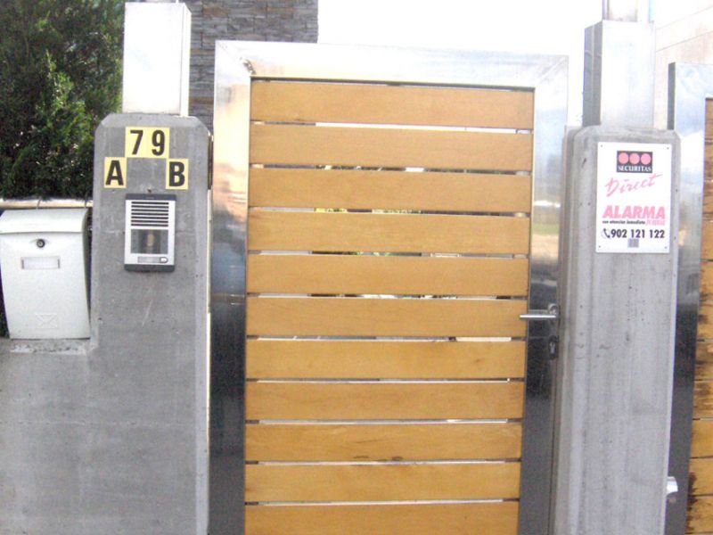 Puertas automáticas de acero inoxidable